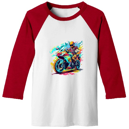 Legend cross motocycle Biker Road Trip Baseball Tees