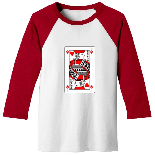 Jack Playing card hearts Baseball Tees