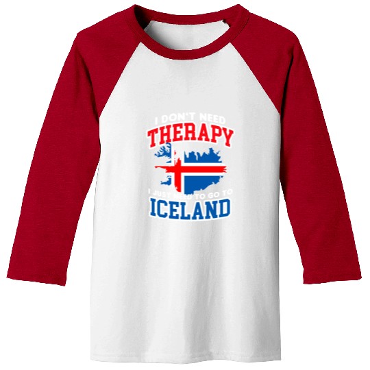 Iceland Flag Embrace The Northern Lights Design Baseball Tees