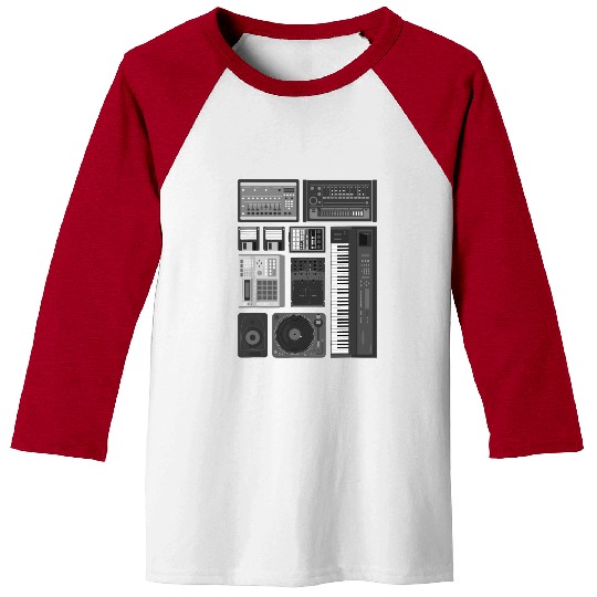 Old School Hip Hop Rap Music Beat Maker Baseball Tees