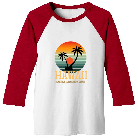 Hawaii Family Vacation 2024 Baseball Tees