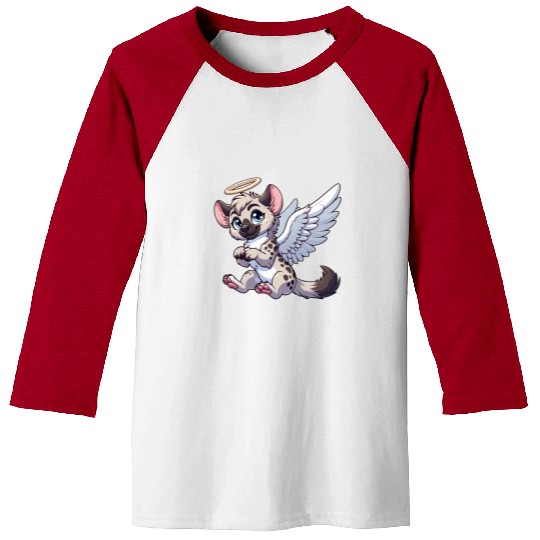 Hyena angel wings halo Baseball Tees