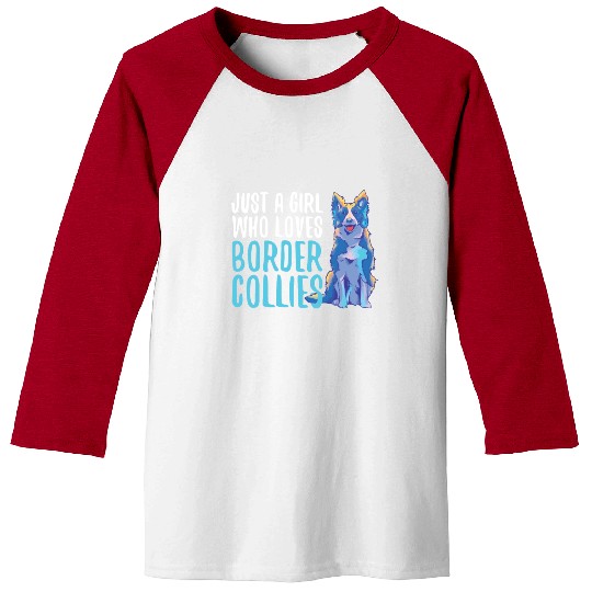 Unique Border Collie Design For Dog Enthusiasts Baseball Tees
