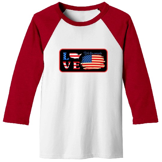 love america ,we the people Baseball Tees