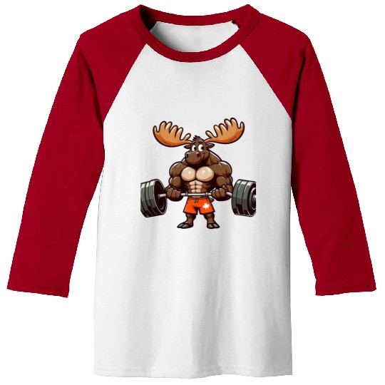 funny moose quote Weightlifting Gym cool for Gym Baseball Tees