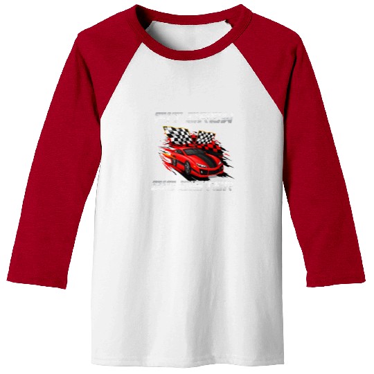 Pit Crew Big Sister Race Car Birthday Racing Car Baseball Tees