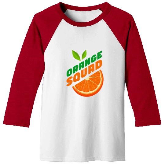 Orange Citrus Fruit Orange Lover Orange Squad Baseball Tees