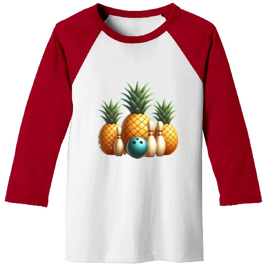 Bowling pineapple  - bowling holidays Baseball Tees