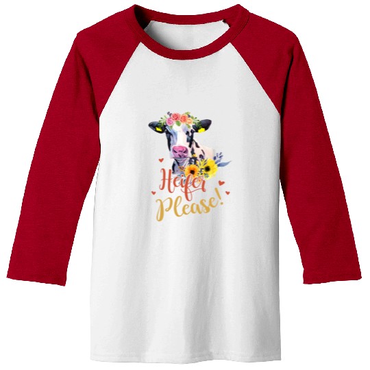 Salty A Heifer Please Funny Farmer Cow Lovers Baseball Tees