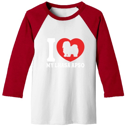 Puppy Dog Lover Pet I Love My Lhasa Apso Baseball Tees
