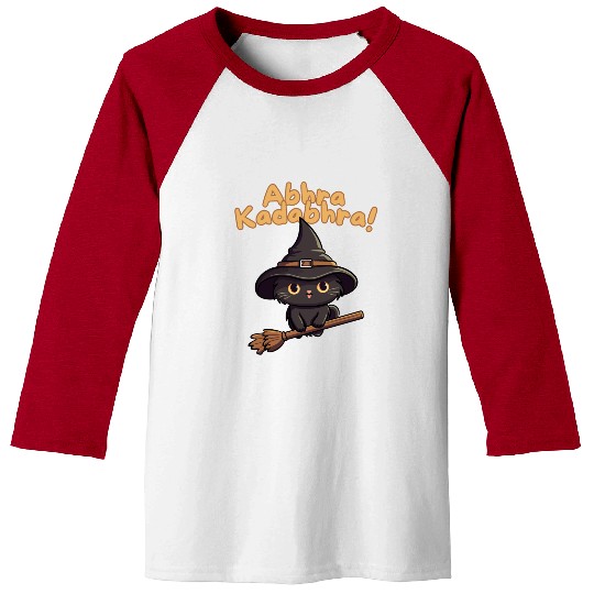 Aberakadabera Abhra Kadabhra Magic Cat Baseball Tees