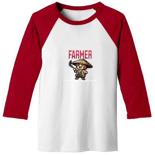 Joyful Farmer Charm Baseball Tees