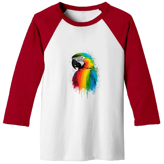 Macaw Parrot for a Bird Lover Animal Lover Baseball Tees