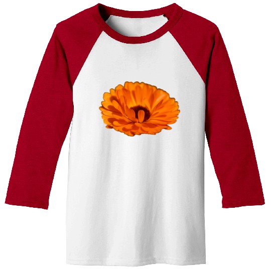 orange flower marigold Baseball Tees