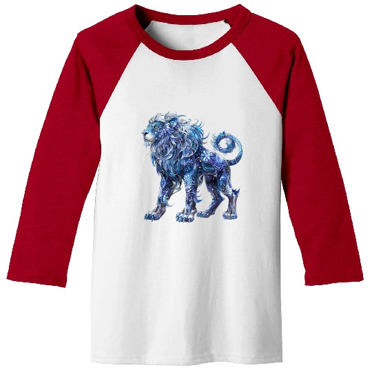 Celestial Lion Images, Mystical Lion, Night sky Baseball Tees