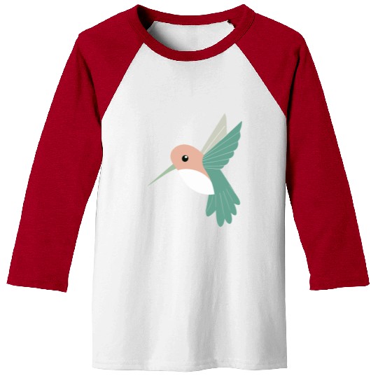 Hummingbird with green beak Baseball Tees