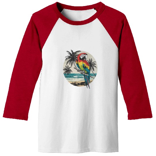 Macaw Parrot for a Bird Lover Animal Lover Baseball Tees