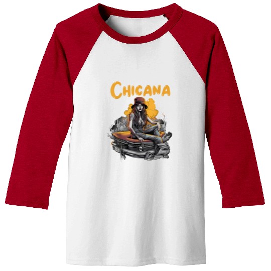 Chicana Lowrider Clothes Mexican American Baseball Tees