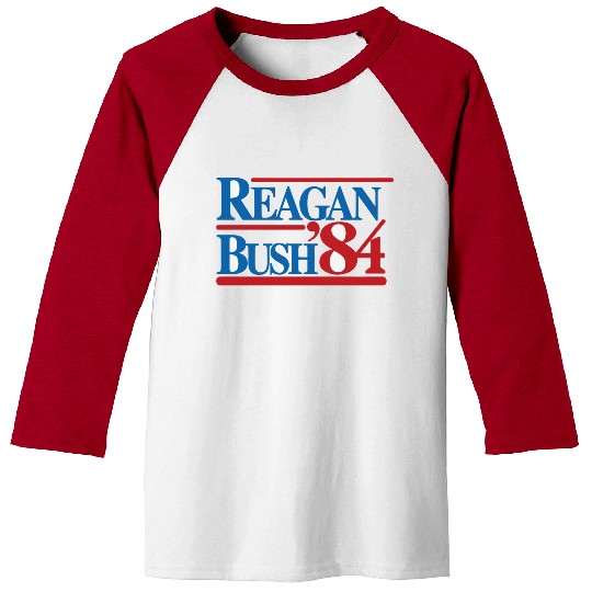 REAGAN BUSH 84 Classic Baseball Tees