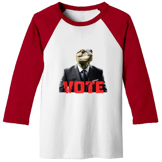 Vote Reptilian Presidential Election animal Baseball Tees