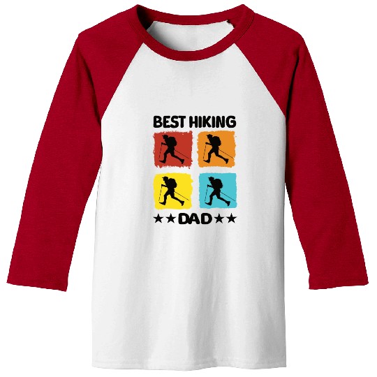 Best Hiking Dad Baseball Tees
