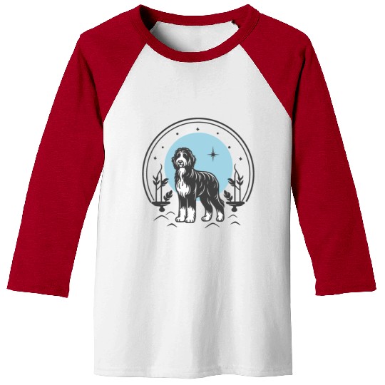 Bernedoodle Tarot Card Dog | Celestial and Starsee Baseball Tees
