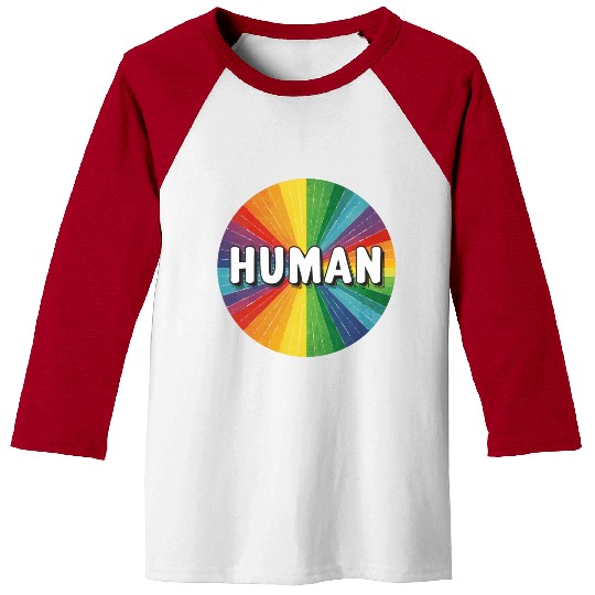 LGBTQ Human Baseball Tees
