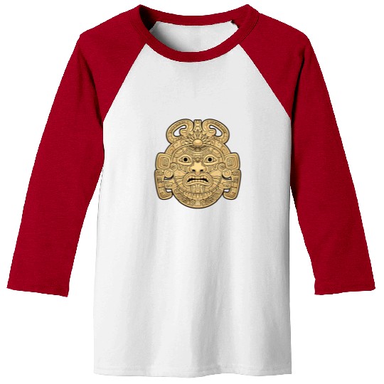 Maya God Mayan Mythology Ancient God K'inich Ahau Baseball Tees