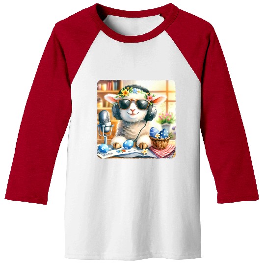 Easter Lamb Cozy Sunglasses Treats Baseball Tees