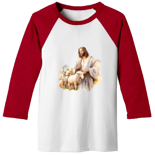 Lord Jesus Church Sheep Peace Baseball Tees