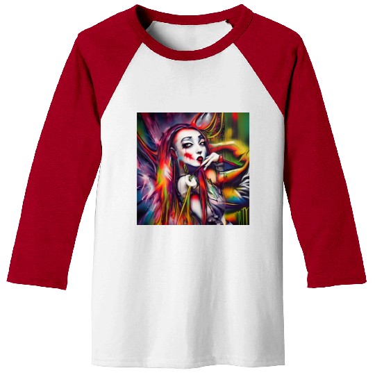 Ghost Witch Vampire Girl Dreams Pop Street Art Baseball Tees