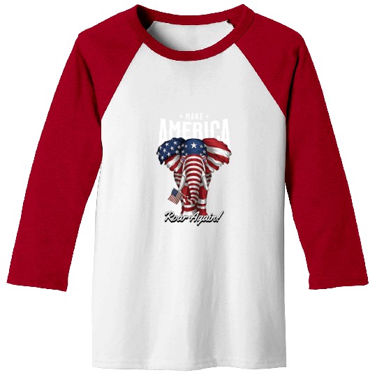 Republican Make America Roar Again Election 2024 Baseball Tees