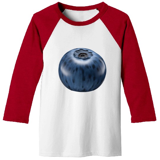 Blueberry Realistic Baseball Tees