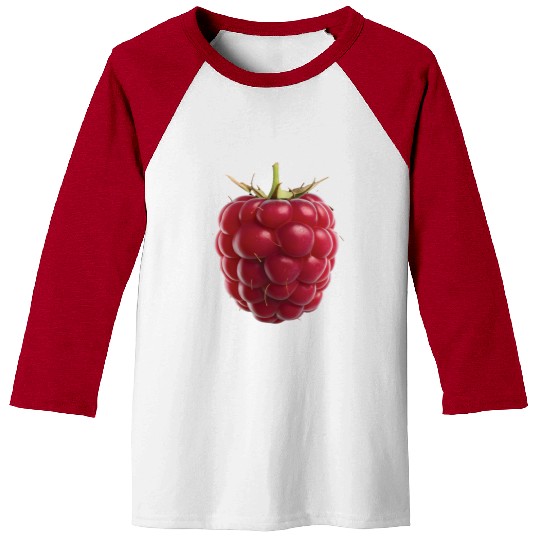 Raspberry Realistic Baseball Tees