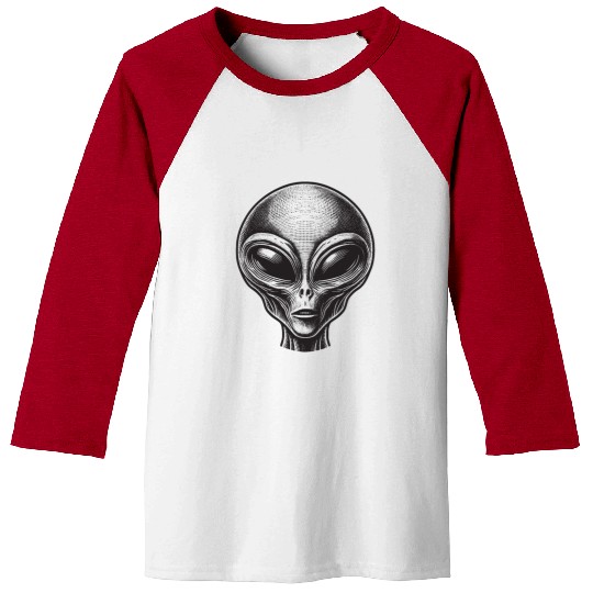 Grey Alien Baseball Tees