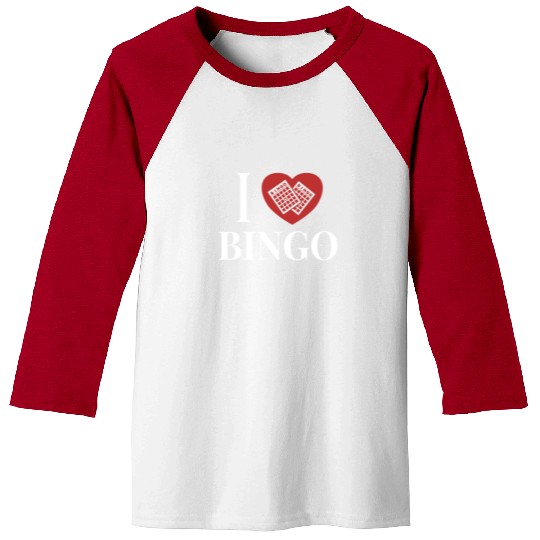 I love Bingo Daubers Professional Caller Bingo Baseball Tees