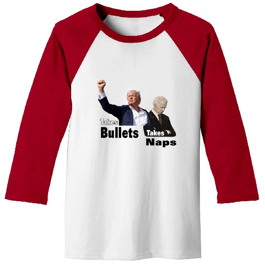 Trump vs Biden - Bullets vs Naps (Light) Baseball Tees