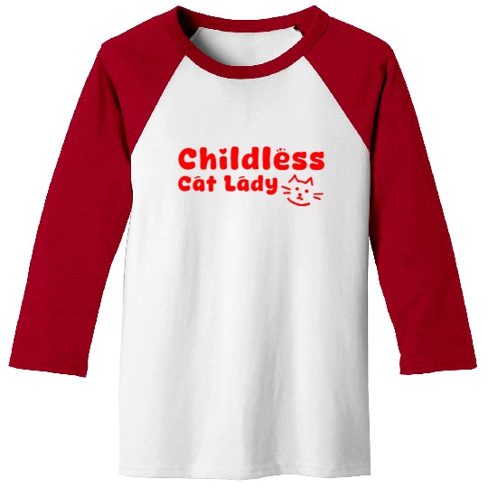 childless cat lady Baseball Tees