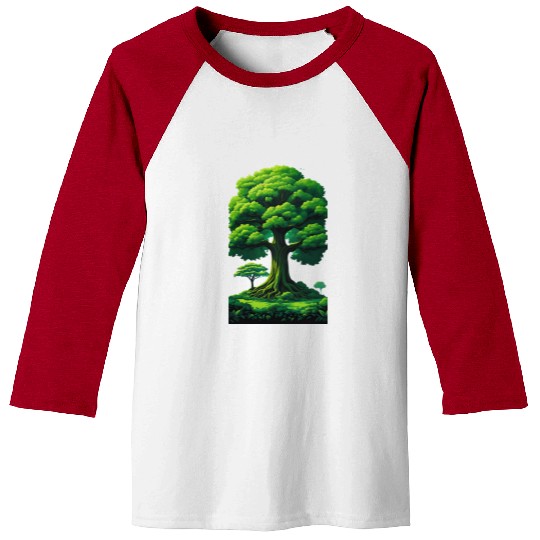 Enchanted Forest Motif - Whimsical Nature-Inspired Baseball Tees
