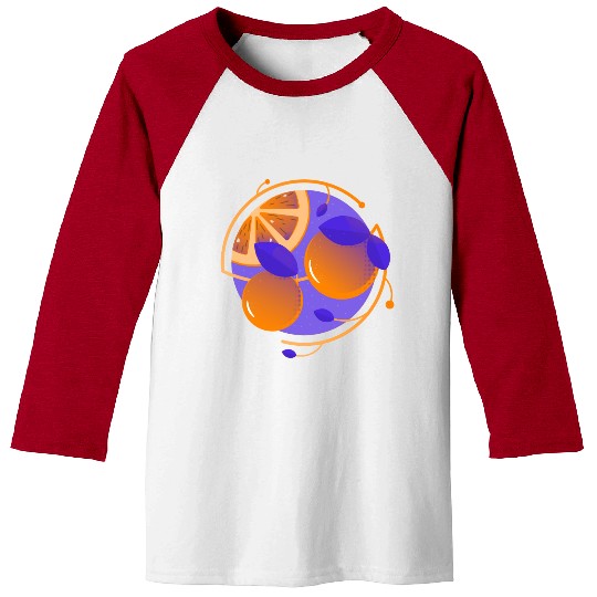 Orange Fruit Baseball Tees