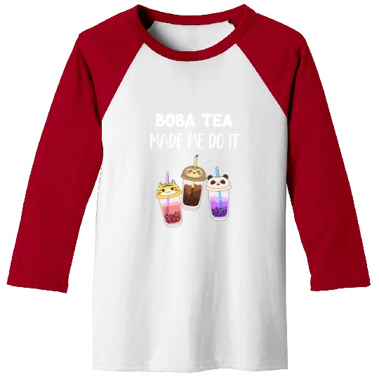 Boba Tea Made Me Do It Bubble Japan K-pop Korean Baseball Tees