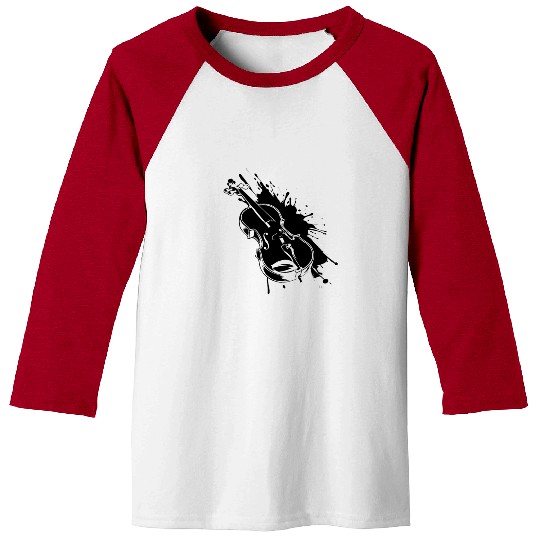 Violin Streetart Baseball Tees