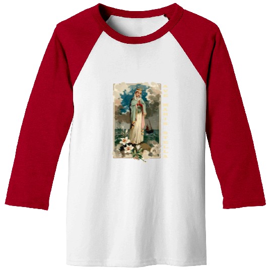 Ave Maria Schubert Latin Mass Blessed Mother Mary Baseball Tees