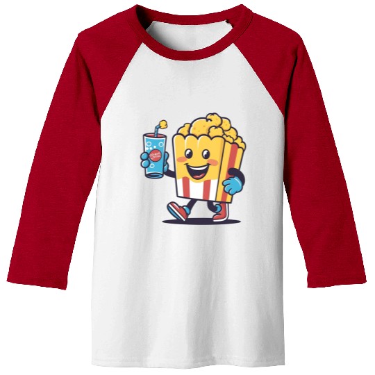 Popcorn and Soda: Moments of Joy Baseball Tees