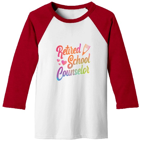 School Counselor Retired Baseball Tees