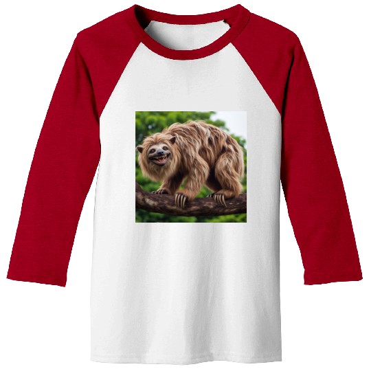 The hyena-sloth Baseball Tees