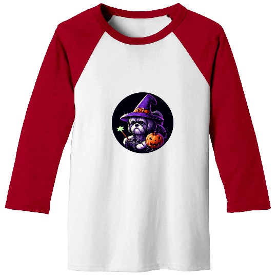 Dog lovers and gamers love fantasy Halloween Baseball Tees