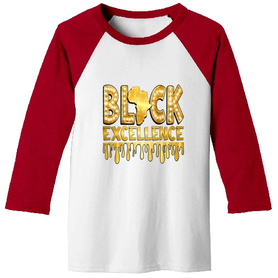Black Excellence Baseball Tees