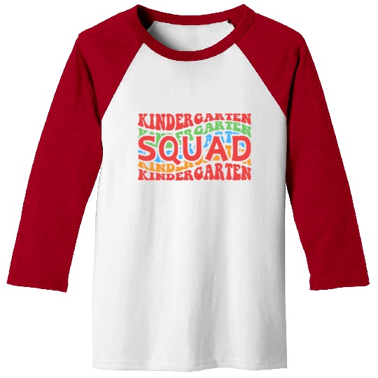 Kindergarten Squad - Kindergarten Teacher Baseball Tees