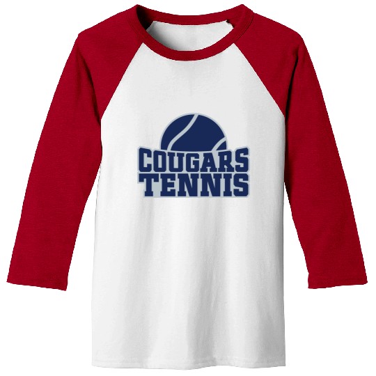 Cougars Tennis Design 1 Baseball Tees